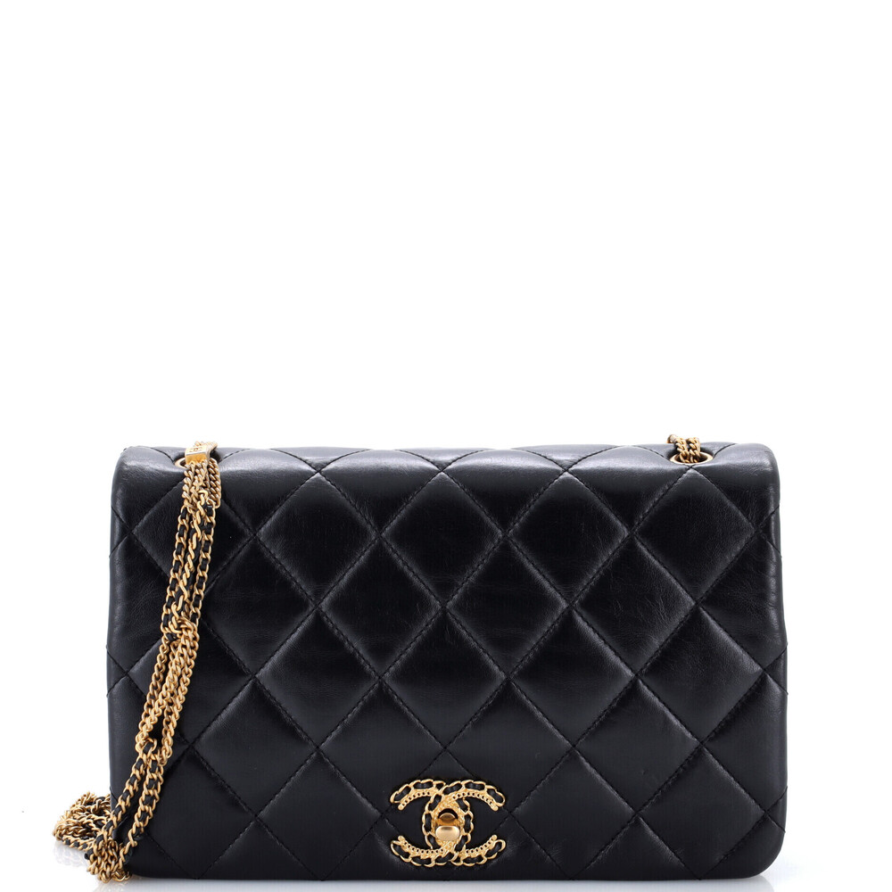 Chanel Medium On And On Compartment Full Flap Bag
